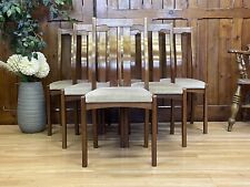 Retro Teak Dining Chairs By Meredew  Mid Century Set of 6 Kitchen Chairs