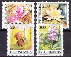 Repubblica Jugoslavia 1989 Fiori Mi#2333-2336 come nuovo mai incernierato - Foto 1 di 1