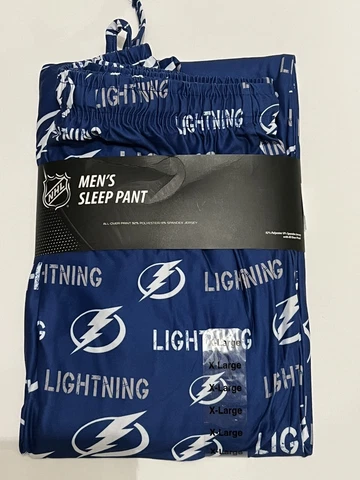 NWT!! Men's NHL Tampa Bay Lightning Hockey Pajama Sleep Pants size XLG MSRP $30 Cover