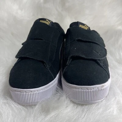 Corda de veludo tamanho 9,5 - PUMA cesta plataforma alça - preta com - Imagem 1 de 4