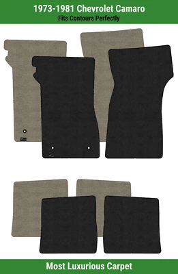 Lloyd Luxe Front & Rear Row Carpet Mats for 1973-1981 Chevrolet Camaro  - Image 1 of 4