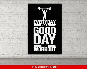 Banner de entrenamiento motivacional - Arte de pared para decoración de gimnasio cita de fitness - Imagen 1 de 7