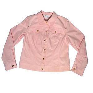 linea by louis dell'olio buttom up jacket pink size S - Picture 1 of 8