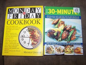 2 Cookbooks in Excellent Shape Monday to Friday, 30 Minute Meals MSRP $35 - Bild 1 von 6