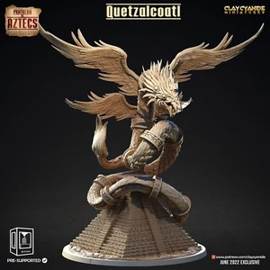 Quetzalcoatl | Panteon Azteków | Cyjanek gliniany | RPG D&D Miniatura z nadrukiem 3D - Zdjęcie 1 z 2