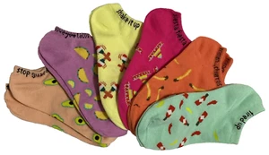 Calcetines Corte Bajo Fiesta Comida Temática 6 Pares Se Ajusta a Zapato Talla 9-11 Divertidos Colores Novedad - Imagen 1 de 14