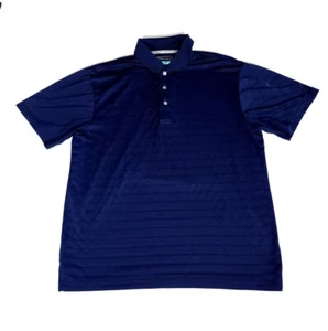 PGA Tour Short Sleeve Athletic Polo Shirt Adult Large Blue Mens - Picture 1 of 11