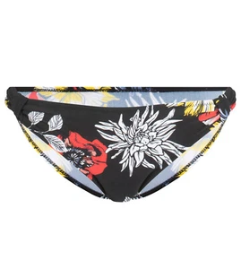 Bikinihose Gr. 48 Schwarz Geblümt Damen Bikini-Hose Schwimm-Bade-Slip Neu - Bild 1 von 1