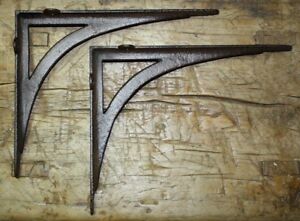 4 Cast Iron Antique Style ANGLE Brackets Garden Braces Shelf Bracket CABLE
