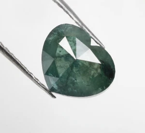 1.18 CT 6.0 X 7.2 MM Natural Loose Heart cut Diamond Blue color for Jewelry - Picture 1 of 10