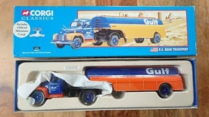 Corgi 56201 GULF Diamond T620 with Skirted Tanker Ltd Edition No.0003 NEW - Picture 1 of 2