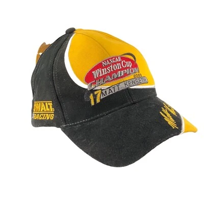 Gorra Matt Kenseth Roush Racing 17 2003 nueva con etiquetas amarilla NASCAR Winston Cup Champion Foto 1 de 4