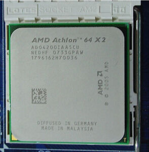 Procesador AMD Athlon 64 x2 ADO4200IAA5CU Dual Core 2.2Ghz Zócalo AM2 CPU 4200