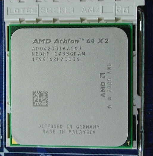 Procesador AMD Athlon 64 x2 ADO4200IAA5CU Dual Core 2.2Ghz Zócalo AM2 CPU 4200 - Imagen 1 de 1