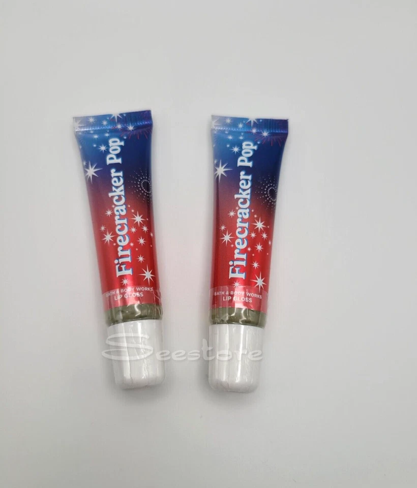 Bath & Body Works Firecracker Pop Lip Gloss Moisturizer .47 oz Sealed Set of 2 - Image 1 of 1