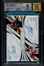 2020 Immaculate #DA-JVC J. Kidd V. Carter Dual Auto 05/10 BGS 9 Auto 10