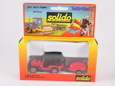 Solido Tonergam 1 2114 Jeep Moto Pompa - Immagine 1 di 4