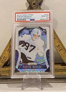 FOSTER MOREAU 1 of 20 WHITE SPARKLE Prizm SSP RC #372 PSA 10💎2019 Saints - Bild 1 von 3