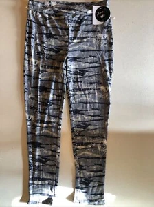 Poof Girl Leggings Dark Gray Camo Print Size XL - Picture 1 of 3
