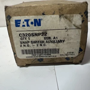 Eaton C320snp22 Cutler-Hammer Aux Kontaktblock, 2No/2Nc, 10A - Bild 1 von 1