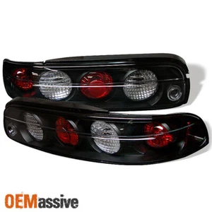 Fits 95-00 Lexus Sc300 Sc400 Soarer Sport Coupe JDM Black Tail Lights Lamps Pair - Picture 1 of 1