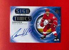 Darren Helm 2020-21 UD SP Authentic Sign Of The Times Auto Upper Deck Red Wings 
