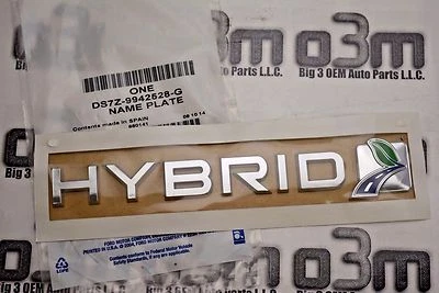 Ford Fusion C-Max 2013 2014 emblema híbrido del lado del conductor o del pasajero delantero nuevo OEM Foto 1 de 2