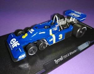altes Modellauto 1:43, Jody Scheckter, 6 Rad Tyrrell P34, Formel 1 GP 1976 - Bild 1 von 4
