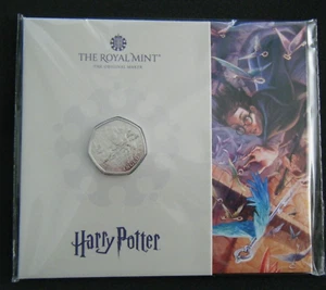 2024 Harry Potter Winged Keys 50p Fifty Pence Coin BU Pack - in stock - Picture 1 of 3