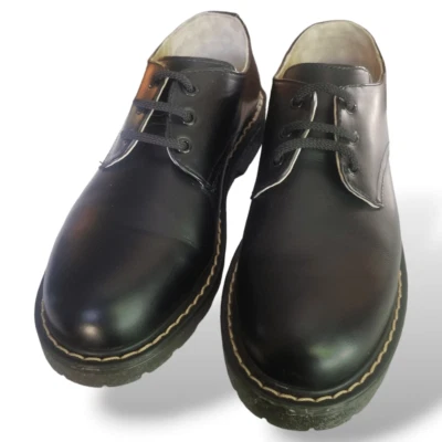 Zapatos Grinders Percival CS de encaje de cuero negro unisex talla 38 Foto 1 de 4