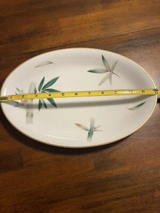 NORITAKE CHINA~ M ~ BAMBOO 12" OVAL SERVING PLATTER - Picture 1 of 7