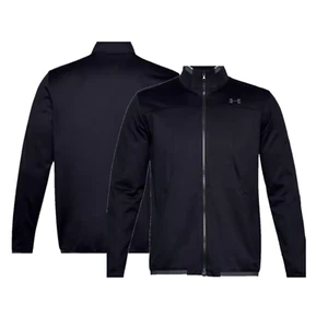 Under Armour Black Jacket Men's Gym Recover Knit Track Jacket - New - Picture 1 of 3