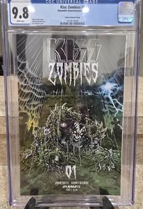 Kiss Zombies #1 2019 Dynamite Comics CGC 9,8 variante Haeser cubierta páginas blancas - Imagen 1 de 3