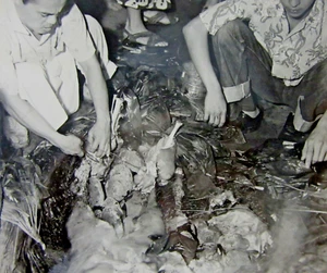Foto vintage de restaurante Tiki Bar Don the Beachcomber Luau Billy Howell años 1950-60 - Imagen 1 de 5