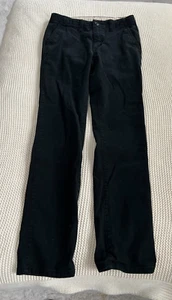 NWOT Gap kids boys' size 14 solid black slim cotton chino pants - Picture 1 of 2