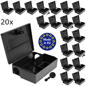 20 x Mäuseköderbox Köderbox Köderstation Mäuseköder Maus Falle Mäusefalle Petigi - Bild 1 von 7
