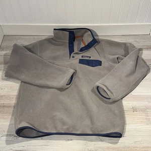 Pullover polar Patagonia Synchilla para mujer talla pequeña a presión T gris azul - Imagen 1 de 8