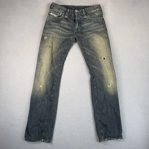 Diesel Jeans Herren 29x32 Leinen Baumwolle Thrashed Tiiner Italy Dirty Wash Etikett 30x34 - Bild 1 von 10