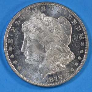 1879-P CAMEO BU/MS++ Morgan SIlver Dollar VERY RARE IN DMPL BU CONDITION - Picture 1 of 8