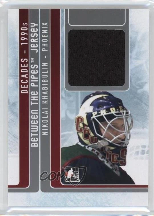 2013-14 ITG Decades 1990s Between the Pipes Jersey Silver /30 Nikolai Khabibulin - Image 1 of 2