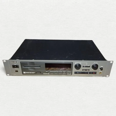 Sony MDS-E58 Rackmount Minidisc Recorder MD Player Deck Pro Audio Schwarz - Bild 1 von 4