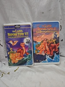 The Land Before Time 5 & 6 VHS Video Tapes MCA Universal Dinosaurs 1997 & 1998 - Picture 1 of 11