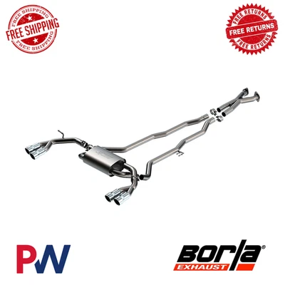 Escape trasero Borla tipo S Cat 2,25" para Hyundai Genesis 2010-2016 cupé 3,8 L V6 Foto 1 de 2