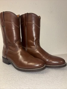 Mens Chestnut Deerlite Leather Western Boots Roper US Men’s 10 D (wide) - Picture 1 of 9