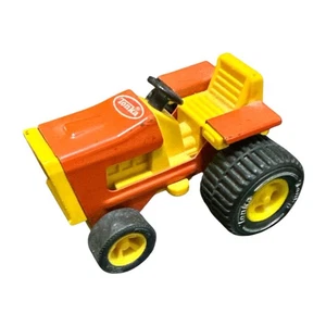 Vintage Tonka Small Orange Yellow Tractor 811002 1970s Diecast Farm Toy - Picture 1 of 6