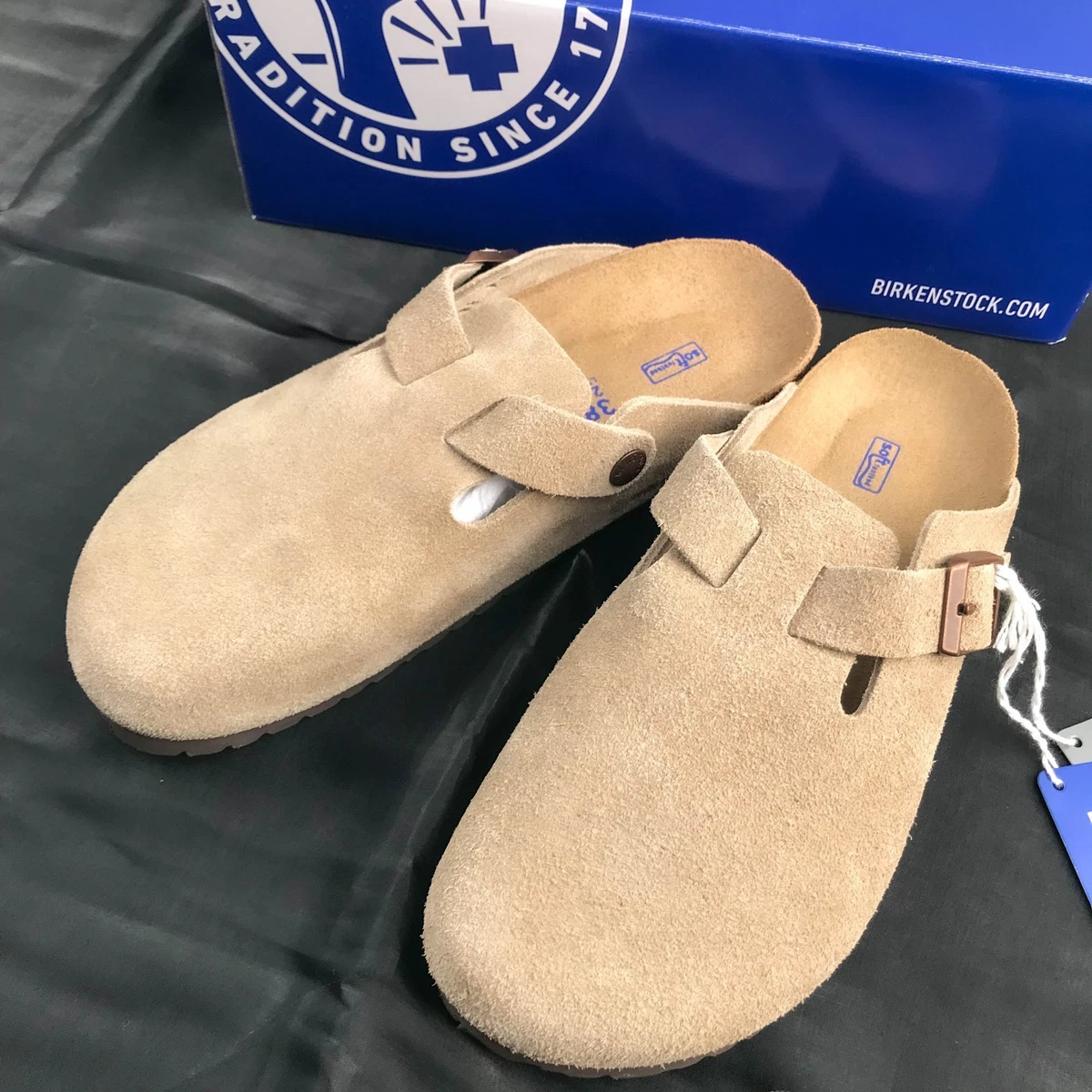 Birkenstock Boston Gray Sandals for Women for sale - eBay