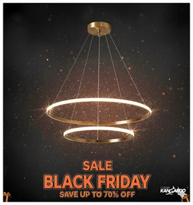 Moderner LED Kronleuchter 2 Ringe Kristall Kronleuchter Deckenleuchten Schirme Leuchte - Bild 1 von 26