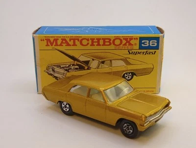 Vtg. 1970 Matchbox Superfast Opel Diplomat No. 36 1:64 England W/Original Box - Image 1 of 4