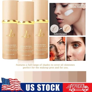 3 Stück 4-in-1 feuchtigkeitsspendende Foundation flüssig mit LSF 50+ - langanhaltend & wasserdicht - Bild 1 von 13