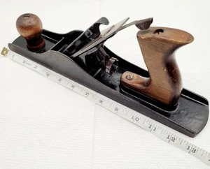 Vintage unbekannter Holzheber Hobel - 13" glatter Boden Hobel - Made in USA - Bild 1 von 9
